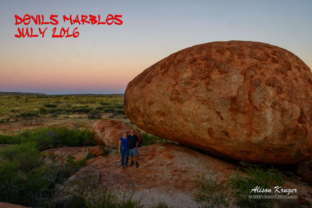Devils Marbles Steve and Alison