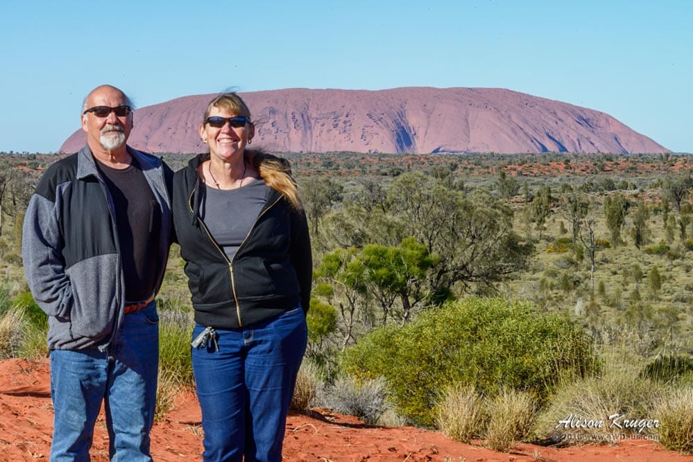Steve and Alison Kruger at Uluru