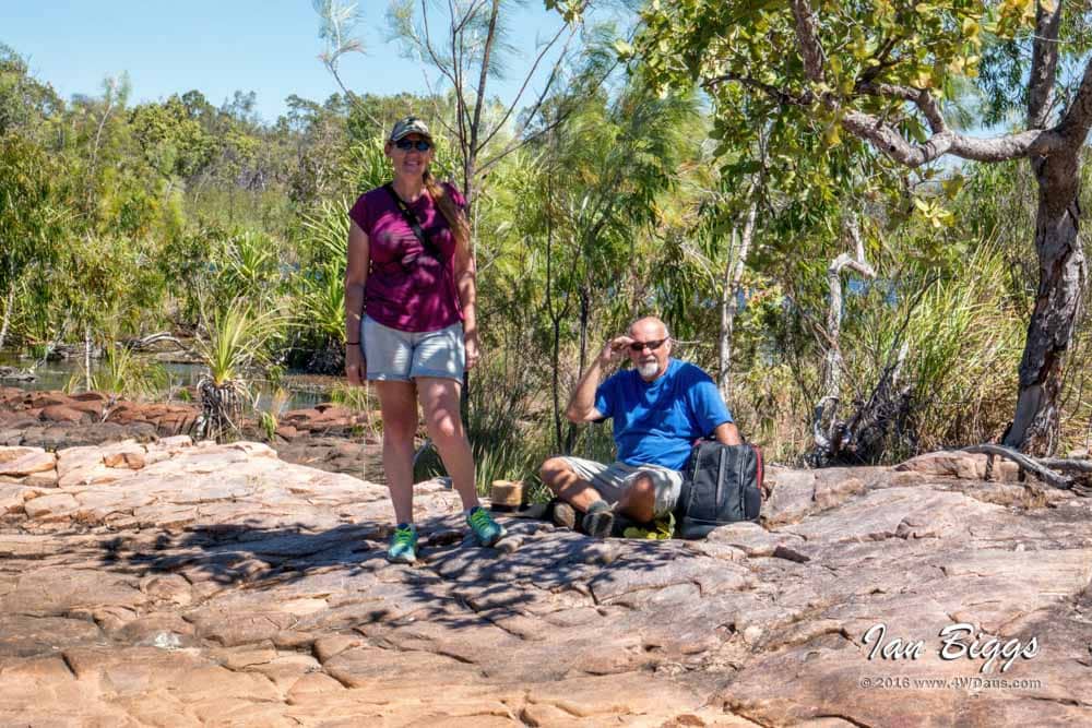 Steve and Alison Kruger at Edith Falls