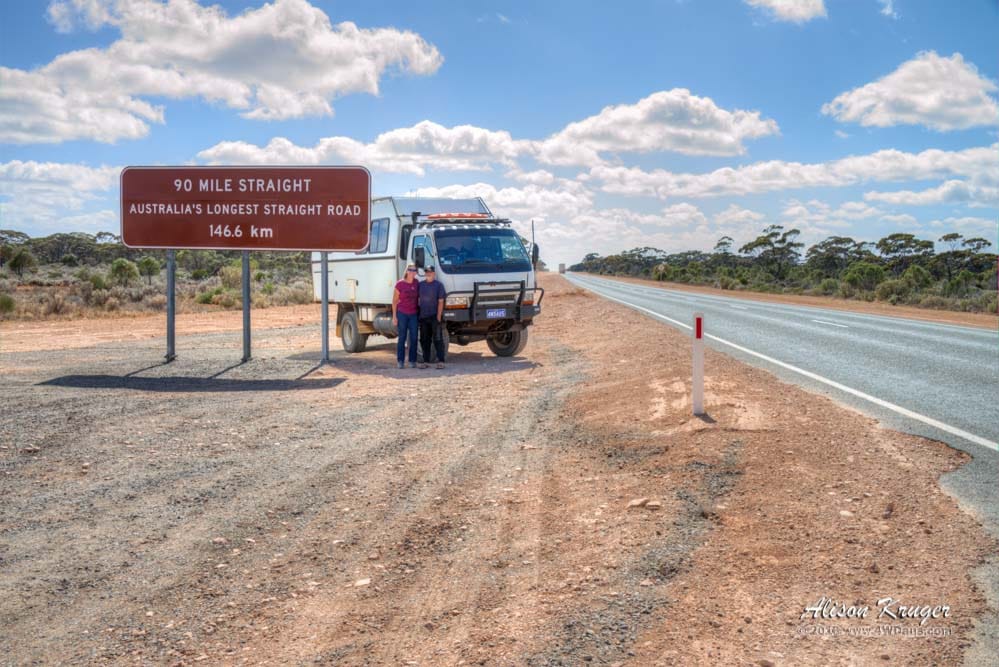 4WDAUS at 90 Mile Straight Nullarbor Plains